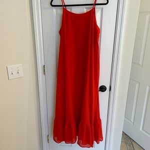 Poppy Red Adora Maxi Dress from Mud Pie